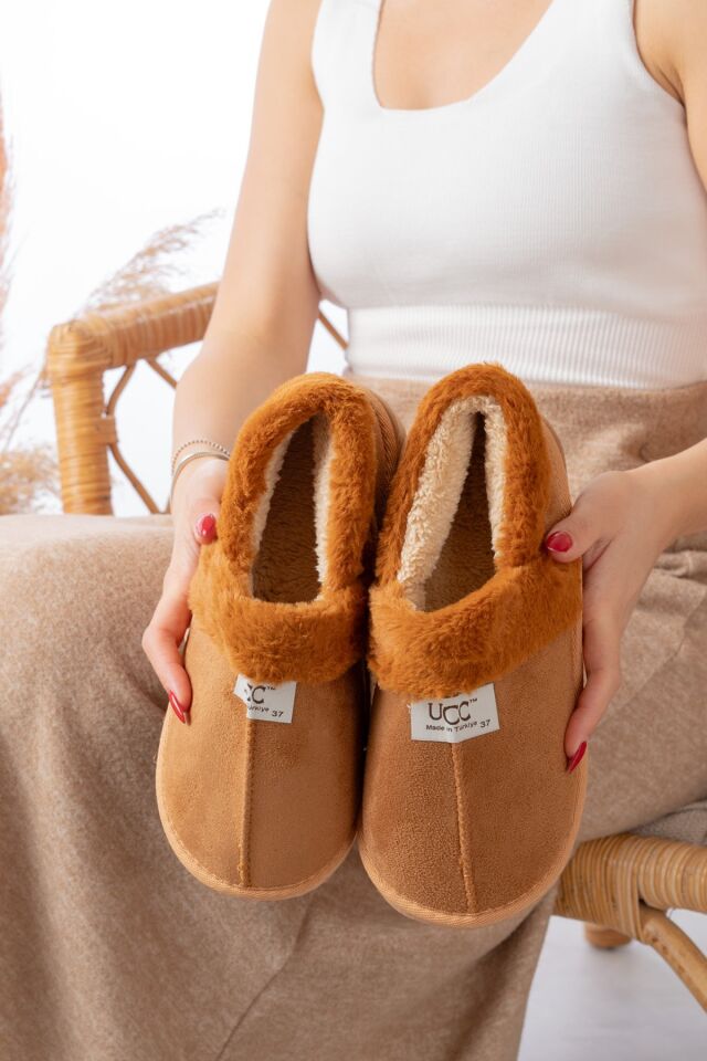 Unisex Içi Yünlü Kışlık Panduf- Eva Taban Ev Botu- Ayakkabısı