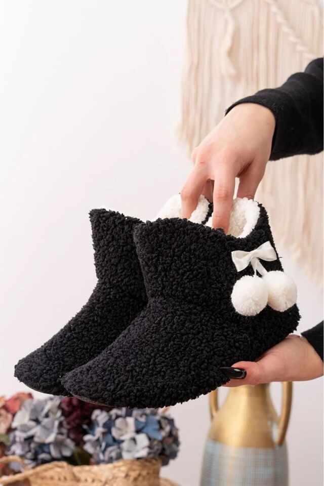 2'li Unisex Hafif Pofuduk Panduf Ev Botu İKİLİ YÜNLÜ BOT - 38