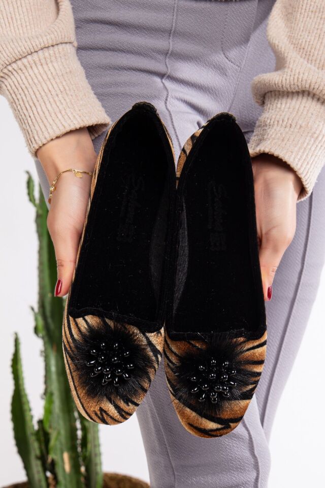 Kadın Babet Hafif Rahat Taban Ortopedik Süet Anne Ayakkabısı