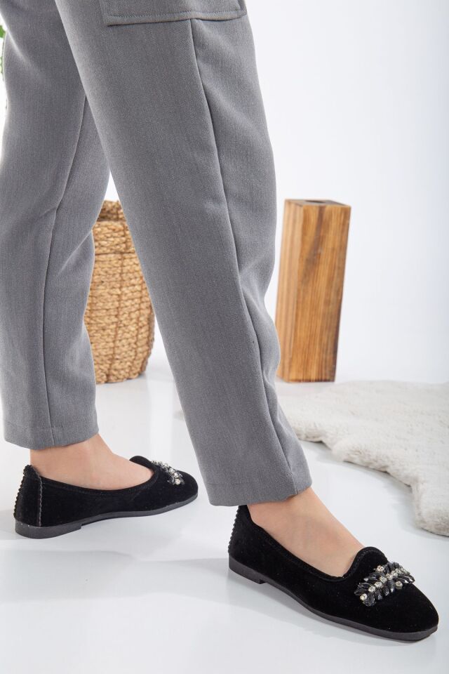 Kadın Babet Hafif Rahat Taban Ortopedik Süet Anne Ayakkabısı