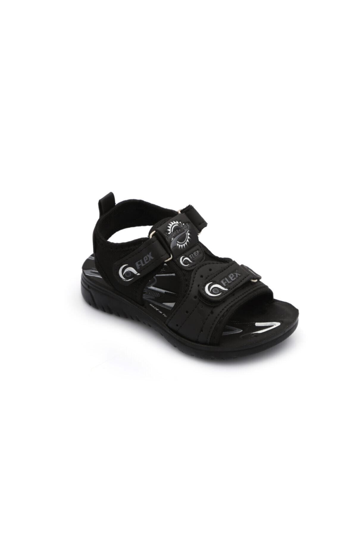 Erkek Çırtlı Çocuk Sandalet SİYAH - 35