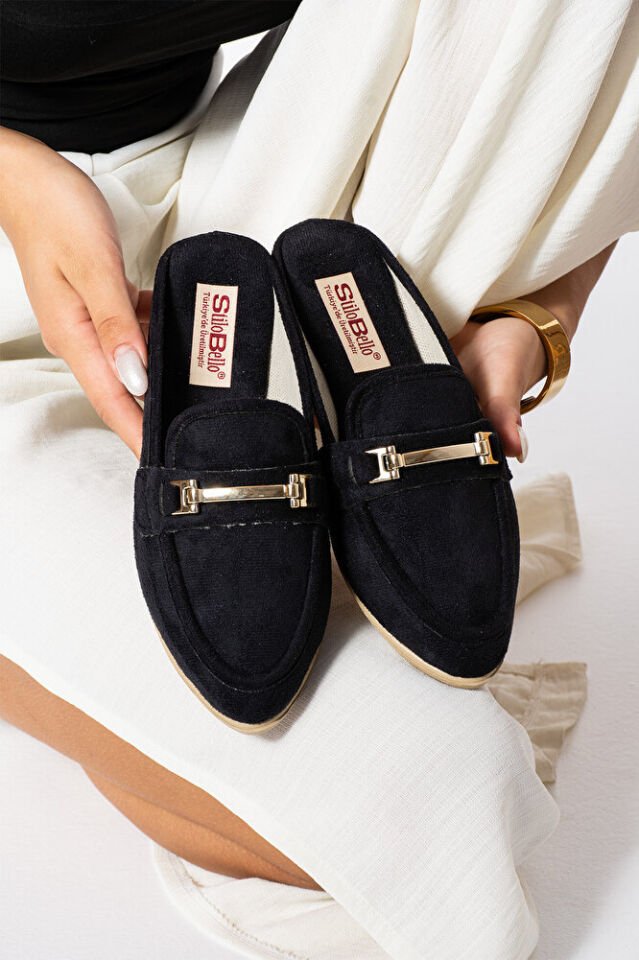 Kadın Babet Toka Detaylı Şık Rahat Ortopedik Günlük Terlik