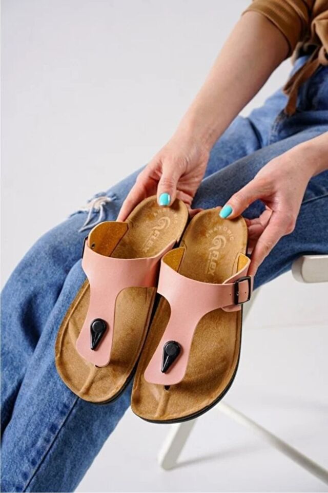 3'lü Kadın Kaymaz Sokak Plaj Banyo Yazlık Gündelik Terlik ÜÇLÜ APRM-01 - 40