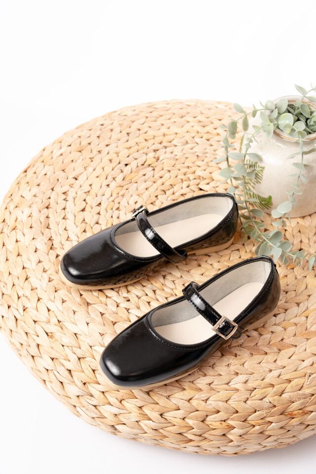 STL-108 Tokalı Babet Günlük Kadın Ayakkabı Ev Babeti SİYAH - 37