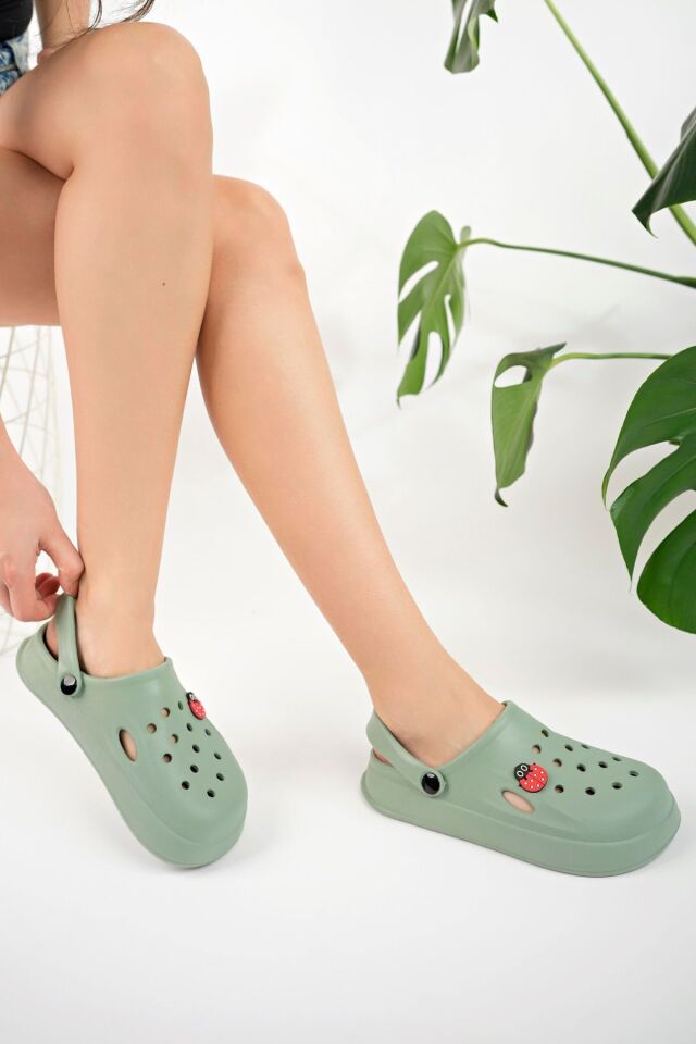 Kadın Eva Deniz Plaj Aşçı Doktor Hemşire Hastane Rahat Sandalet Terlik Uğur Böceği