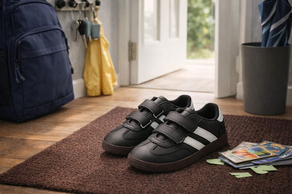 Kids Unisex Çocuk Spor Ayakkabı Sneakers SİYAH - BEYAZ - 34