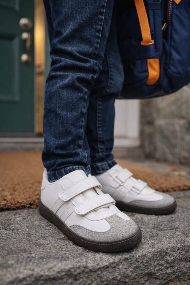Kids Unisex Çocuk Spor Ayakkabı Sneakers BEYAZA - BEYAZ - 28