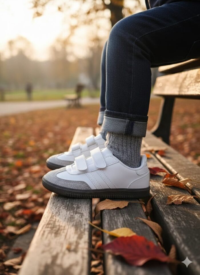 Kids Unisex Çocuk Spor Ayakkabı Sneakers BEYAZA - BEYAZ - 26