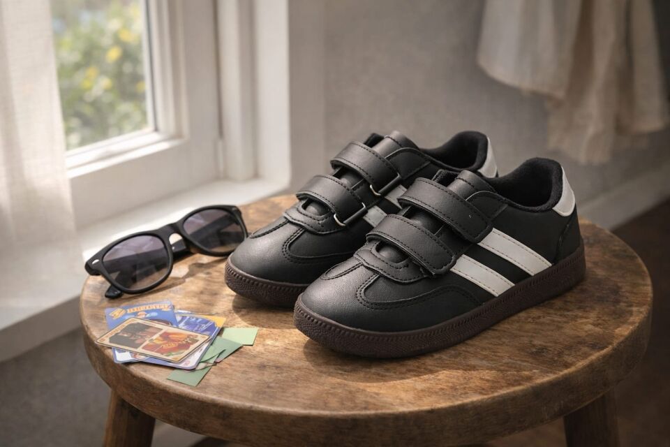 Kids Unisex Çocuk Spor Ayakkabı Sneakers SİYAH - BEYAZ - 31