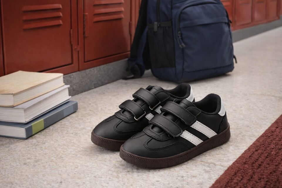Kids Unisex Çocuk Spor Ayakkabı Sneakers SİYAH - BEYAZ - 30