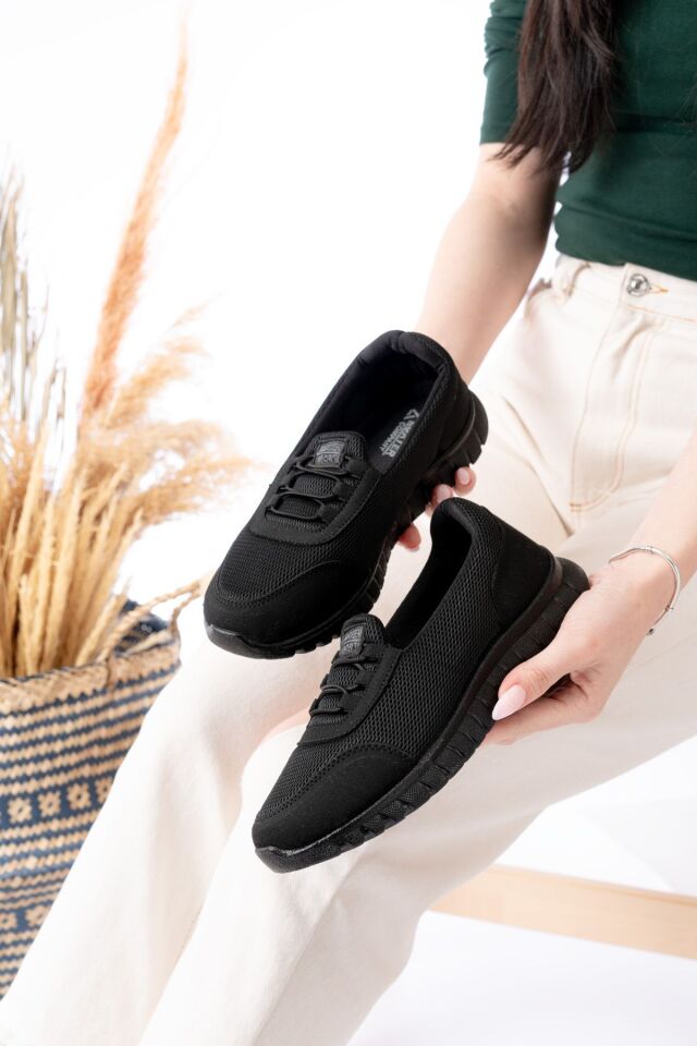 Unisex Aqua Ayakkabı Günlük Ayakkabı Ortapedik Taban Günlük Ayakkabı Sneakars SİYAH 1812 - 40