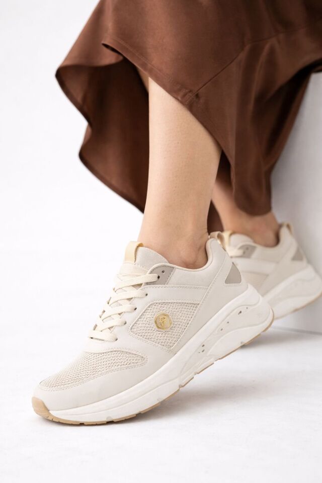 Kadın Sneaker Günlük Spor Ayakkabı Kalın Taban Hafif Rahat Yürüyüş Sneaker Modern Tasarım Şık Kombin Uyumlu KUM-TABA - 38