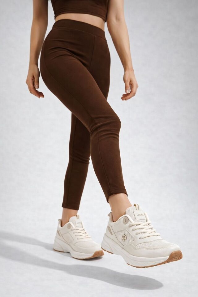 Kadın Sneaker Günlük Spor Ayakkabı Kalın Taban Hafif Rahat Yürüyüş Sneaker Modern Tasarım Şık Kombin Uyumlu KUM-TABA - 38