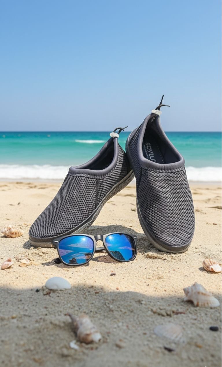 Kalın Tabanlı Çok Amaçlı Deniz Ayakkabısı Havuz Plaj Bahçe Ev Patiği