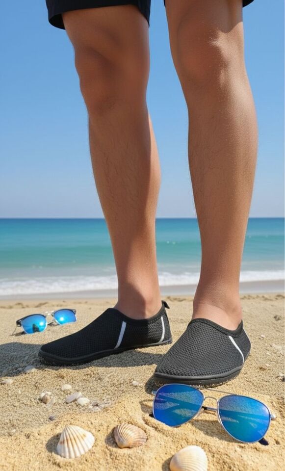 Kalın Tabanlı Çok Amaçlı Deniz Ayakkabısı Havuz Plaj Bahçe Ev Patiği