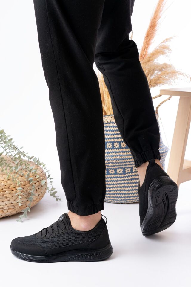 Unisex Aqua Ayakkabı Günlük Ayakkabı Ortapedik Taban Günlük Ayakkabı Sneakars SİYAH 1734 - 42