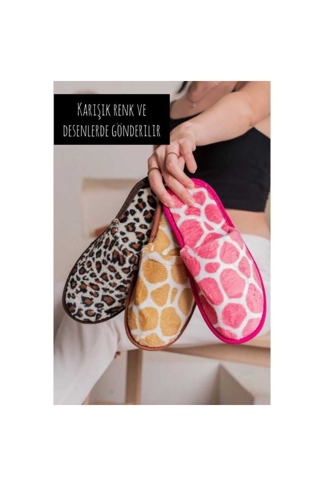 3’lü Kadın Ev Terliği Misafir Terliği Bohça Terliği 3’lü Kadın Ev Terliği Misafir Terliği Bohça Terliği