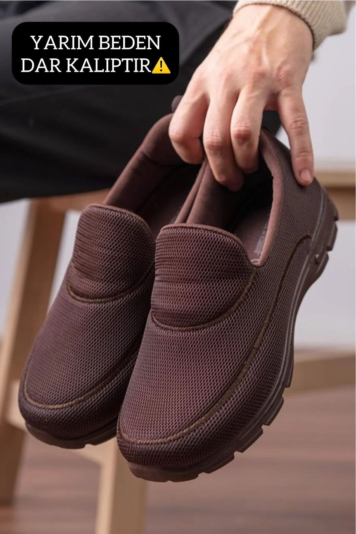Unisex Aqua Ayakkabı Günlük Ayakkabı Ortapedik Taban Günlük Ayakkabı Sneakars KAHVERENGİ - 45
