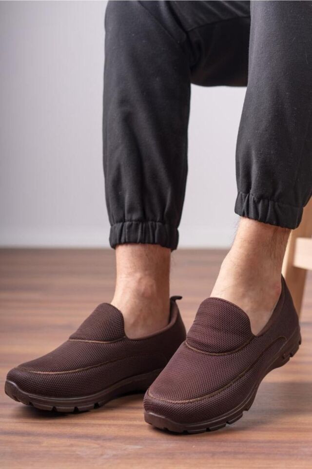 Unisex Aqua Ayakkabı Günlük Ayakkabı Ortapedik Taban Günlük Ayakkabı Sneakars KAHVERENGİ - 45
