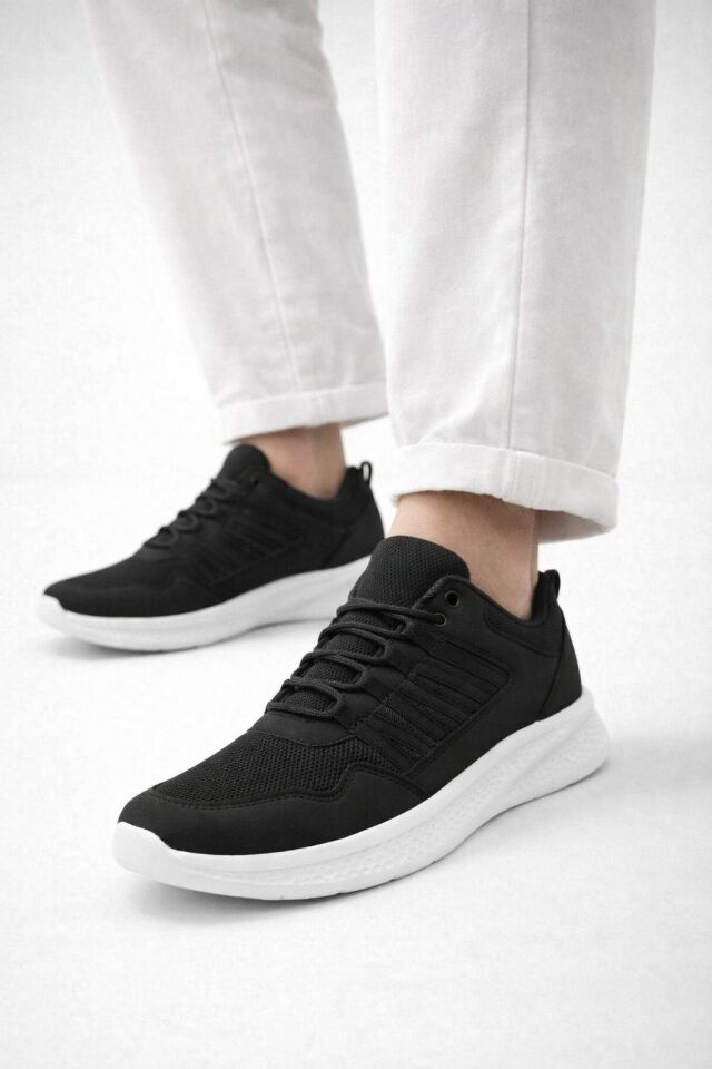 Erkek Günlük Spor Ayakkabı-Hafif Tabanlı Nesef Alabilen File Kumaş Kaymaz Kalın Taban Rahat Yürüyüş Ve Günlük Kullanım Sneaker