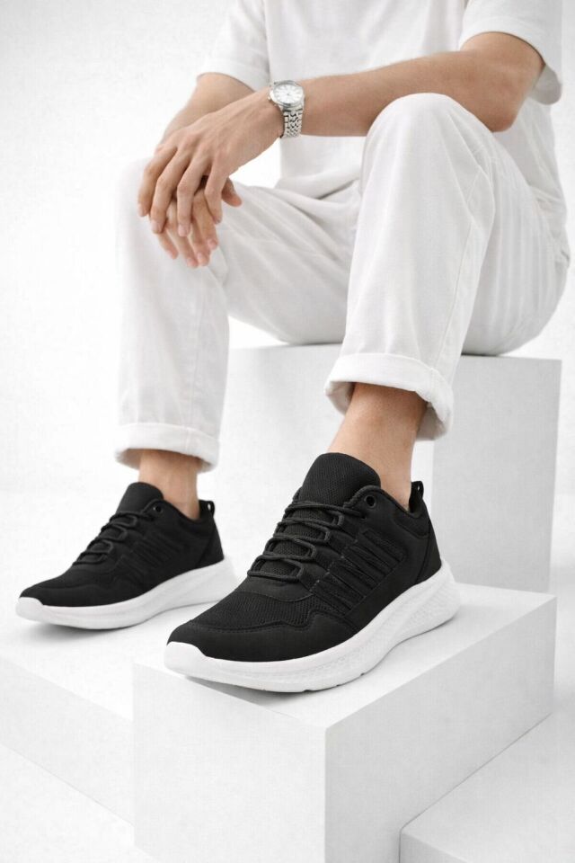 Erkek Günlük Spor Ayakkabı-Hafif Tabanlı Nesef Alabilen File Kumaş Kaymaz Kalın Taban Rahat Yürüyüş Ve Günlük Kullanım Sneaker