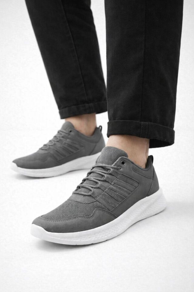 Erkek Günlük Spor Ayakkabı-Hafif Tabanlı Nesef Alabilen File Kumaş Kaymaz Kalın Taban Rahat Yürüyüş Ve Günlük Kullanım Sneaker