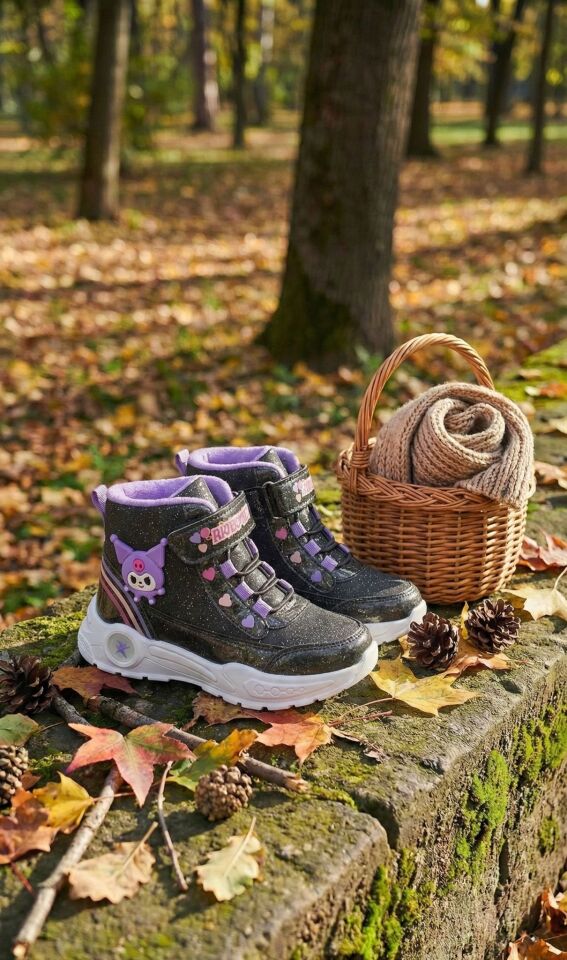 Kışlık Cırt Cırtlı Anatomik Taban Çocuk Rahat Bot Günlük Rahat Hafif Esnek Çocuk Bot