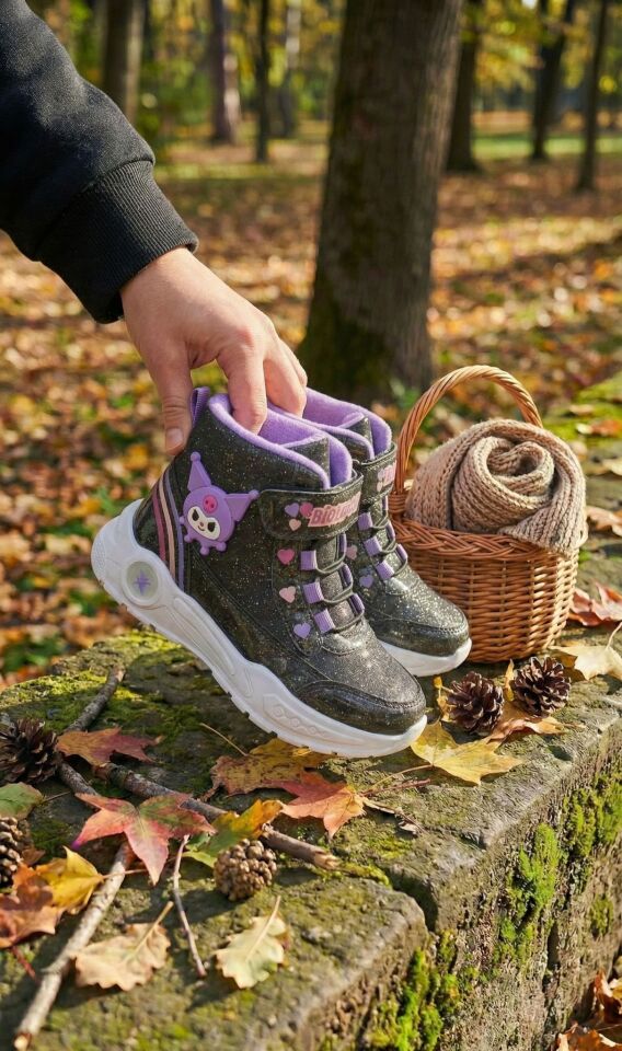 Kışlık Cırt Cırtlı Anatomik Taban Çocuk Rahat Bot Günlük Rahat Hafif Esnek Çocuk Bot