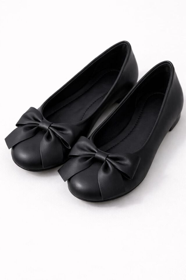 Zarif Kadın Günlük  Kurdele Detaylı Yuvarlak Burun Şık Babet Zarif Kadın Günlük  Kurdele Detaylı Yuvarlak Burun Şık Babet