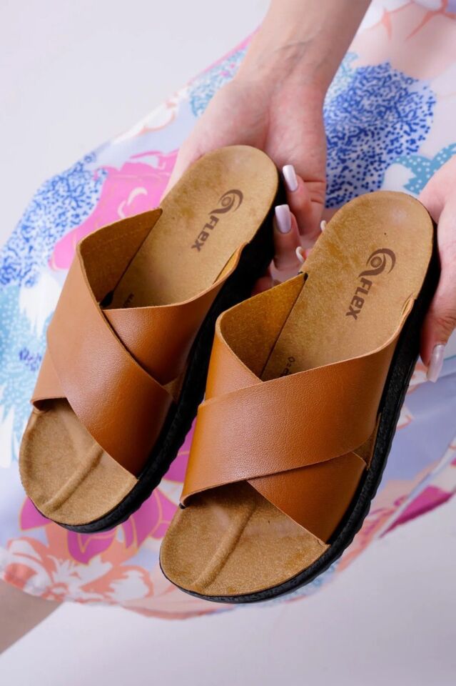 2'li Unisex Kaymaz Sokak Plaj Yazlık Gündelik terlik İKİLİ FLEX ÇAPRAZ - 40