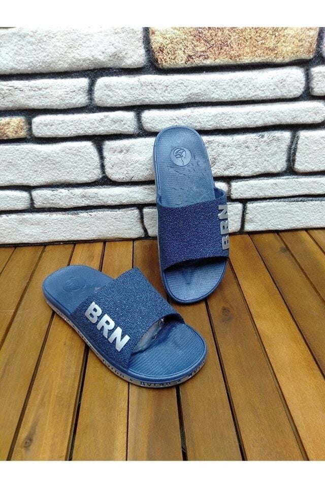 Brn Lacivert Anatomik Kaydırmaz Taban Banyo Tuvalet Terlik
