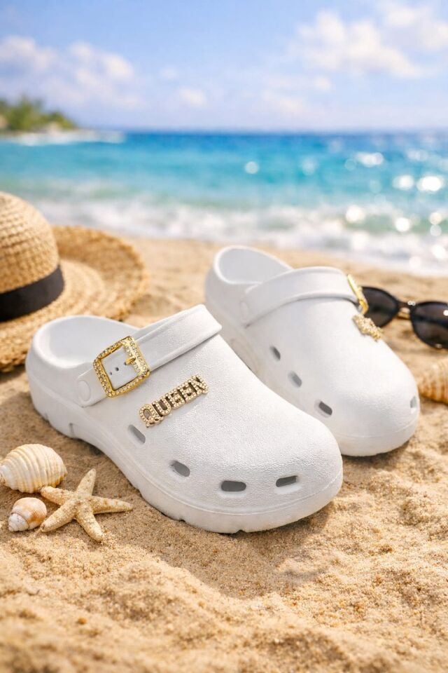 Calx Deniz Plaj Havuz Üstü Kapalı Kaydırmaz Sandalet Terlik