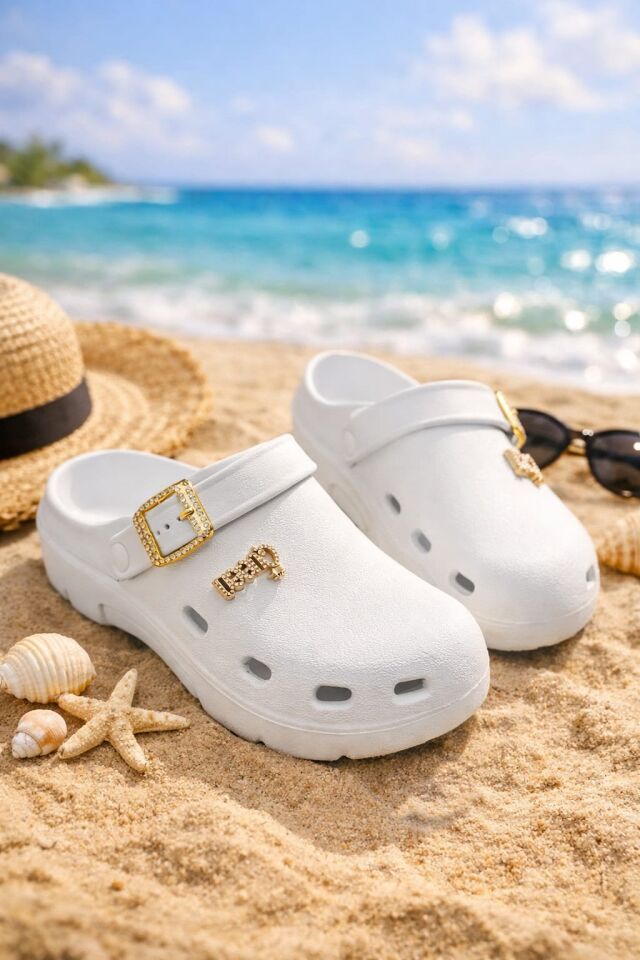 Calx Deniz Plaj Havuz Üstü Kapalı Kaydırmaz Sandalet Terlik