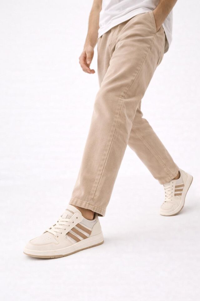 Unısex Modern Fileli Sneaker Tasarım Hafif Air Taban Günlük Rahat Yumuşak Yürüyüş Spor Ayakkabı KUM-VİZON - 40