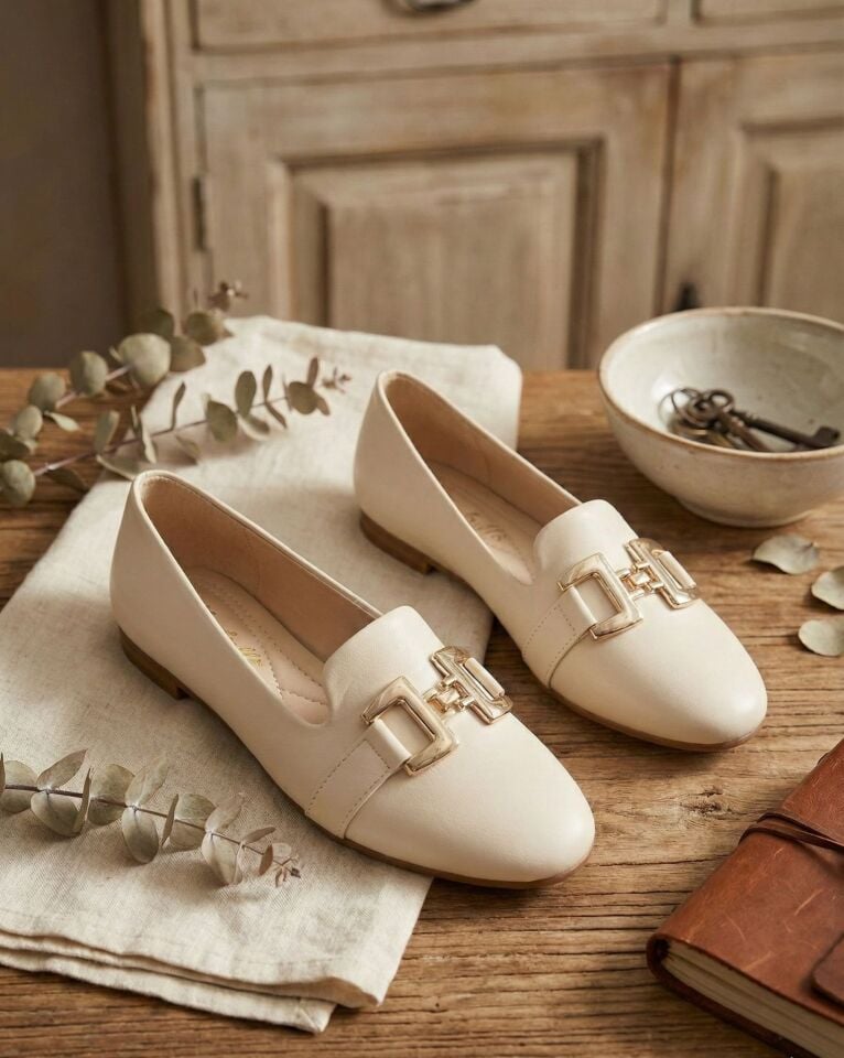 Kadın Çift Göz Toka Detaylı Babet Hafif Rahat Taban Günlük Ayakkabı Babet Kadın Çift Göz Toka Detaylı Babet Hafif Rahat Taban Günlük Ayakkabı Babet