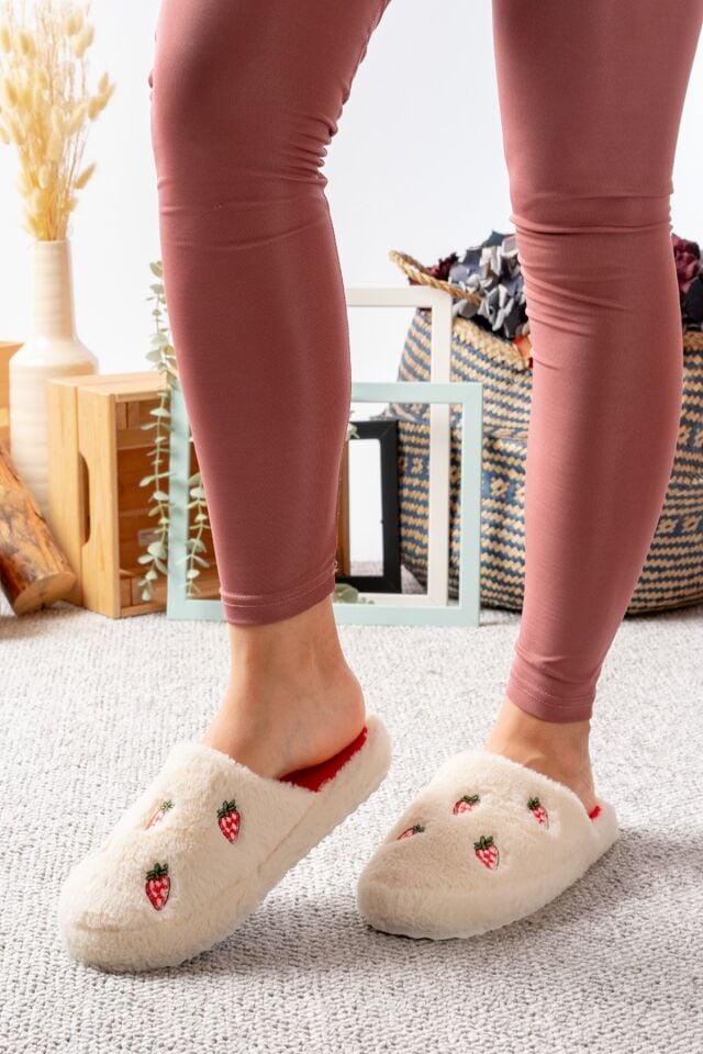 Pofuduk Figürlü Panduf Kadın Ev Teliği Ses Yapmaz Hafif Yumuşak Taban