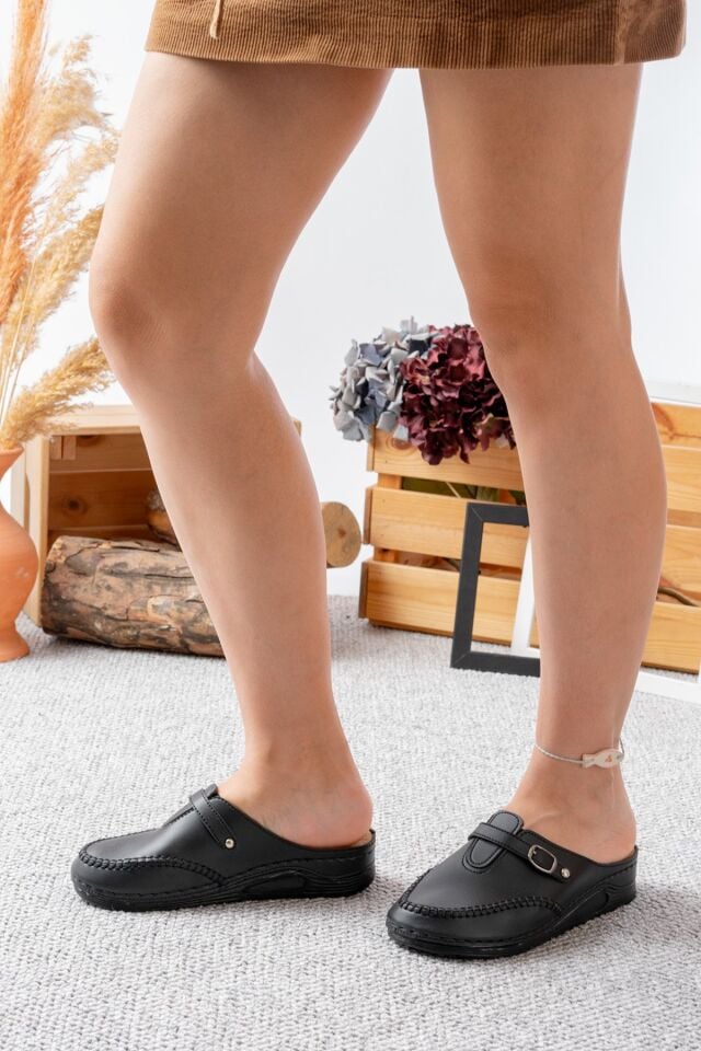 Kadın Önü Kapalı Terlik Ortopedik Günlük Terlik Rahat Şık Terlik