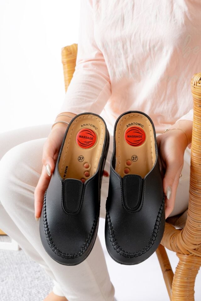 Kadın Önü Kapalı Terlik Ortopedik Günlük Terlik Rahat Şık Terlik