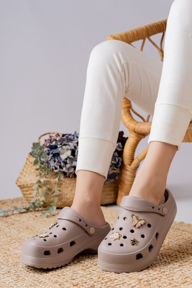 Masaj Tabanlı Yüksek Ölçekli Deniz Sabo Doktor Hemşire Hastane Confort Sandalet VİZON - 36