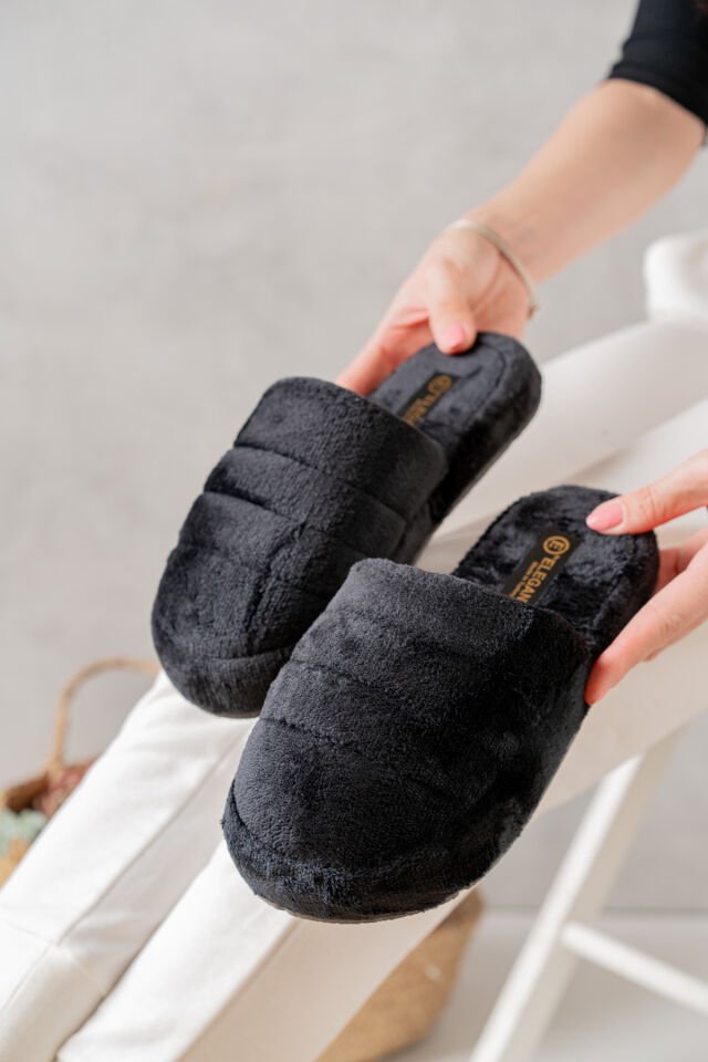 3'lü Sessiz Taban Kadın Terlik Kapalı Ev Terliği Misafir Terliği Çeyiz Bohça Terliği ÜÇLÜ ATOM - 38