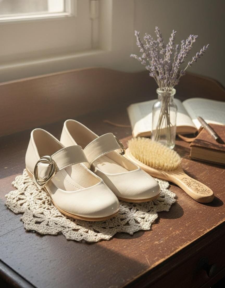 Kadın Günlük Rahat Babet Kalın Kemerli Kadın Babet RUGAN KREM - 37