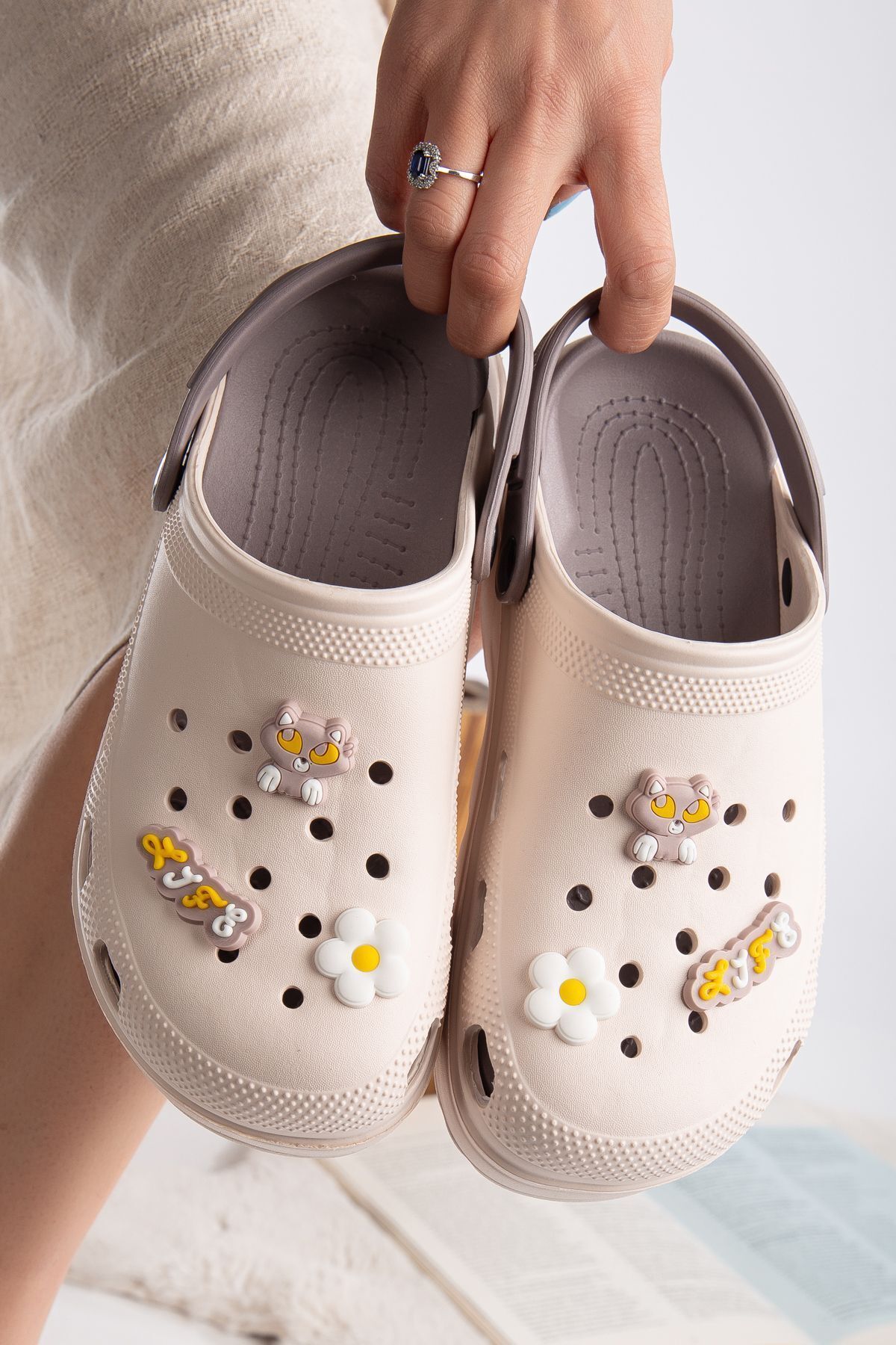 Unisex Deniz Sabo Doktor Hemşire Hastane Confort Sandalet NUT - 40
