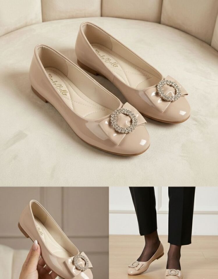 Kadın Günlük Rahat Güneş Aksesuarlı Kadın Babet RUGAN VİZON - 38