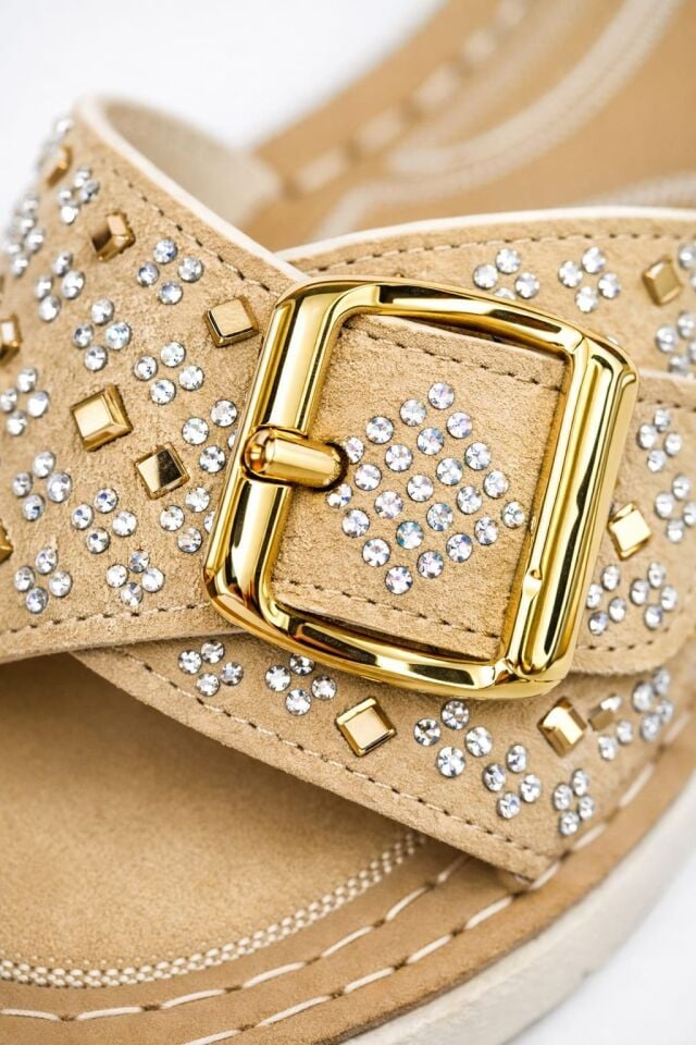 Ultra Konfor Kadın Terliği İçi Pedli, Ortopedik, Yumuşak Taban KREM - 38