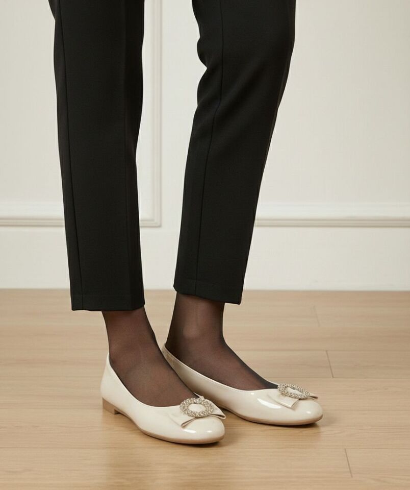 Kadın Günlük Rahat Güneş Aksesuarlı Kadın Babet RUGAN KREM - 40