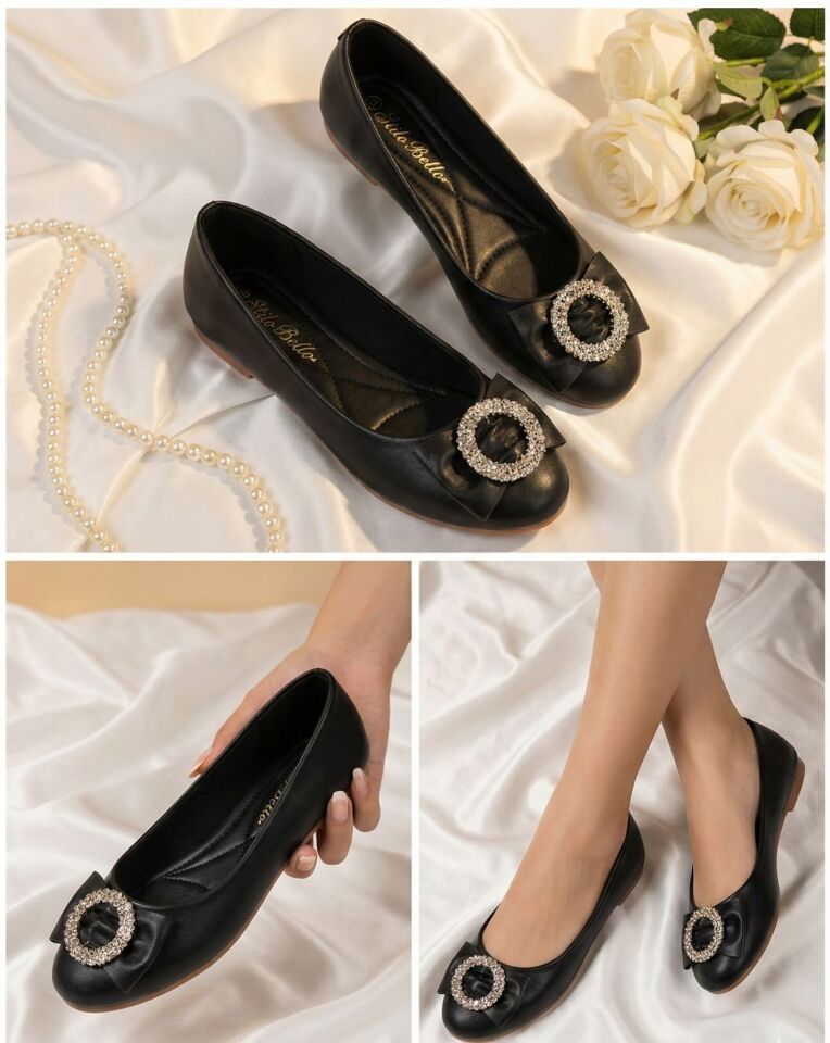 Kadın Günlük Rahat Güneş Aksesuarlı Kadın Babet MAT SİYAH - 37