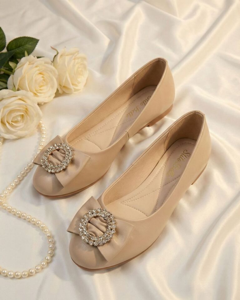 Kadın Günlük Rahat Güneş Aksesuarlı Kadın Babet MAT VİZON - 37