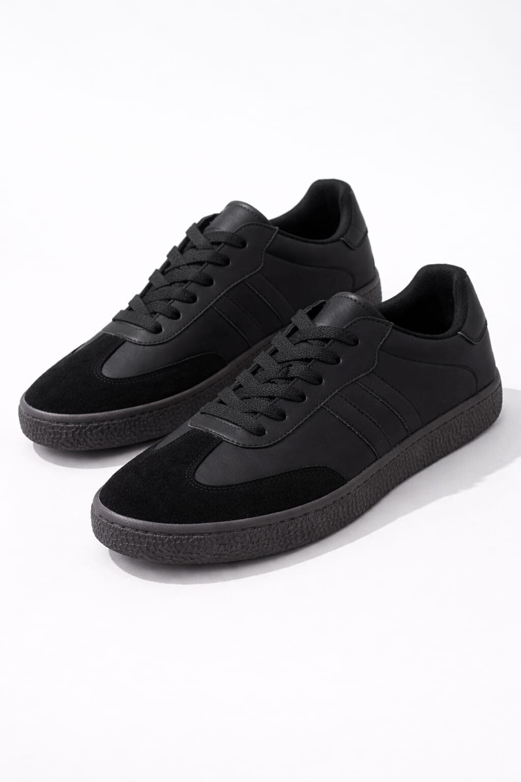 Unisex Spor Ayakkabı Günlük Casual Sneakers SİYAH-SİYAH - 36