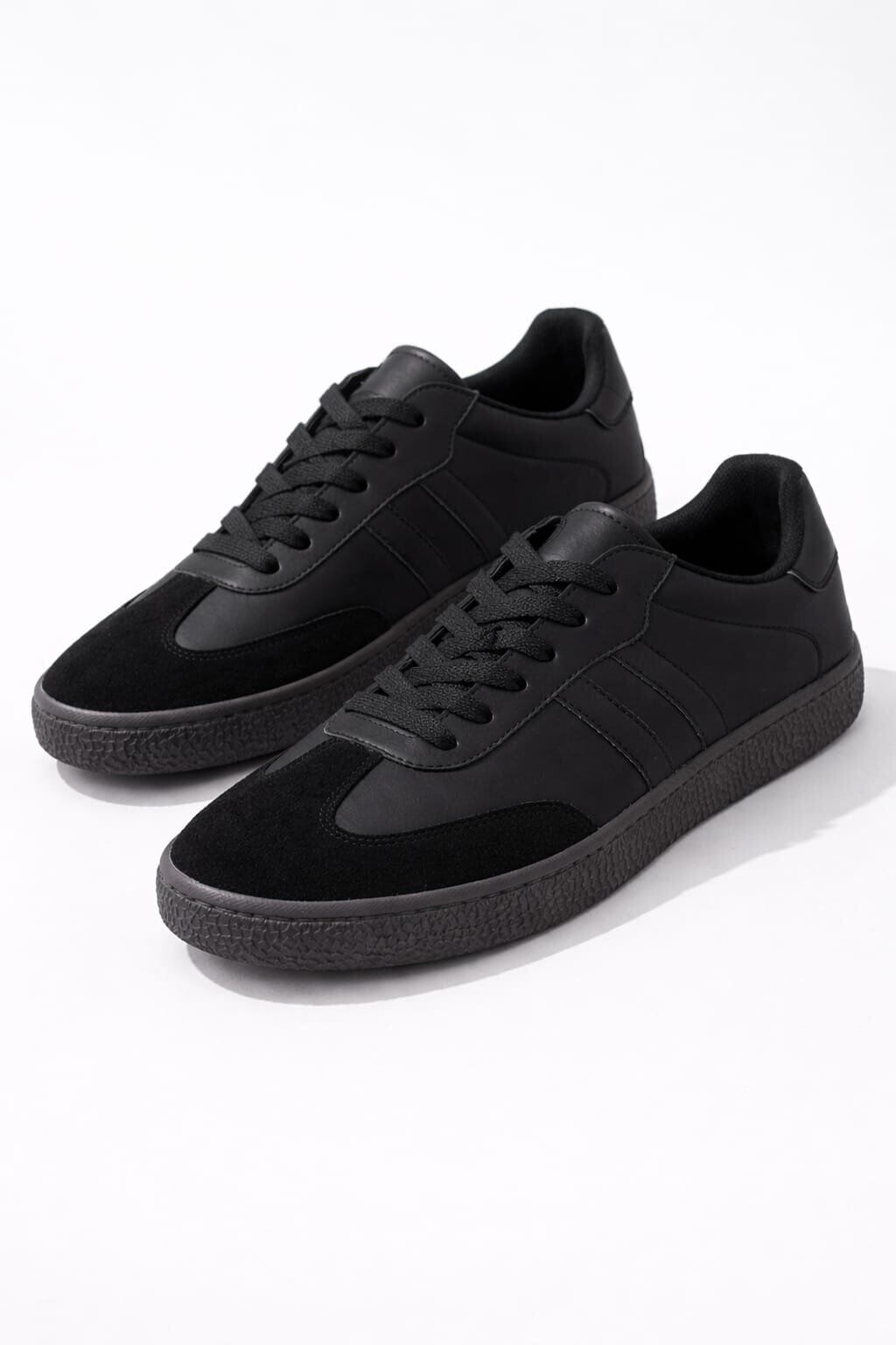 Unisex Spor Ayakkabı Günlük Casual Sneakers SİYAH-SİYAH - 39