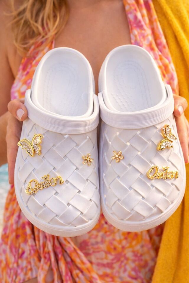 Calx Kadın Deniz Plaj Havuz Üstü Kapalı Kaydırmaz Sandalet Crocs Terlik BEYAZ - 38